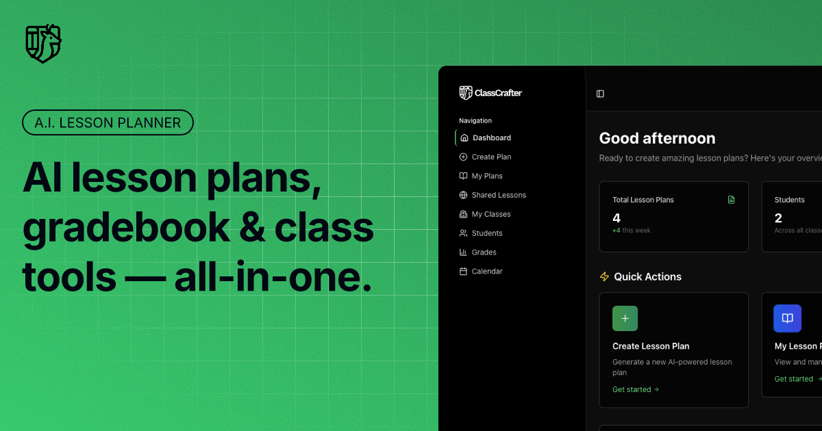 ClassCrafter - AI Lesson Plan Generator for Filipino Teachers